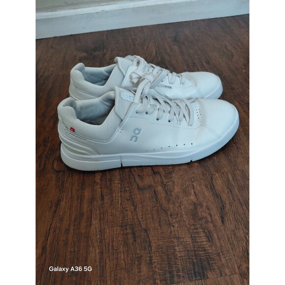 Size 12- ON The Roger Advantage All White Mens Sneakers main image 6
